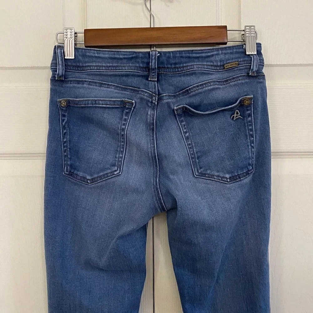 DL1961 Florence Instasculpt Prinia Medium Wash Whiskered Skinny Jeans Size 25